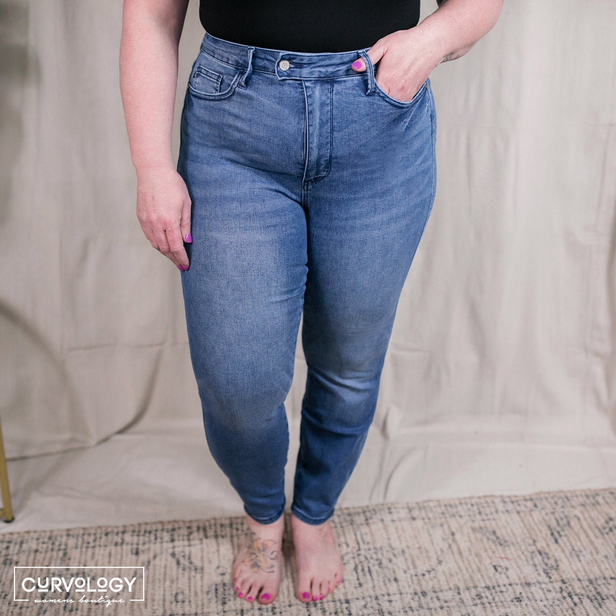 Judy Blue Foote Jeans Curvology PlusSize Women's Clothing Boutique